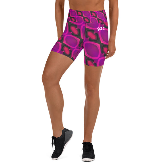 I Am That I Am 922 Purple Diamond Yoga Shorts