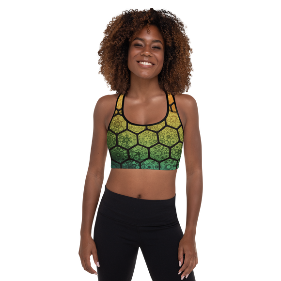 Honey Comb Padded Sports Bra