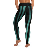 Vertical Ocean Stripes Yoga Leggings